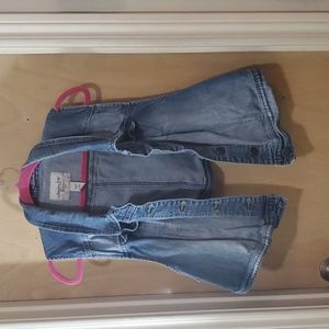Womens plus Jean vest